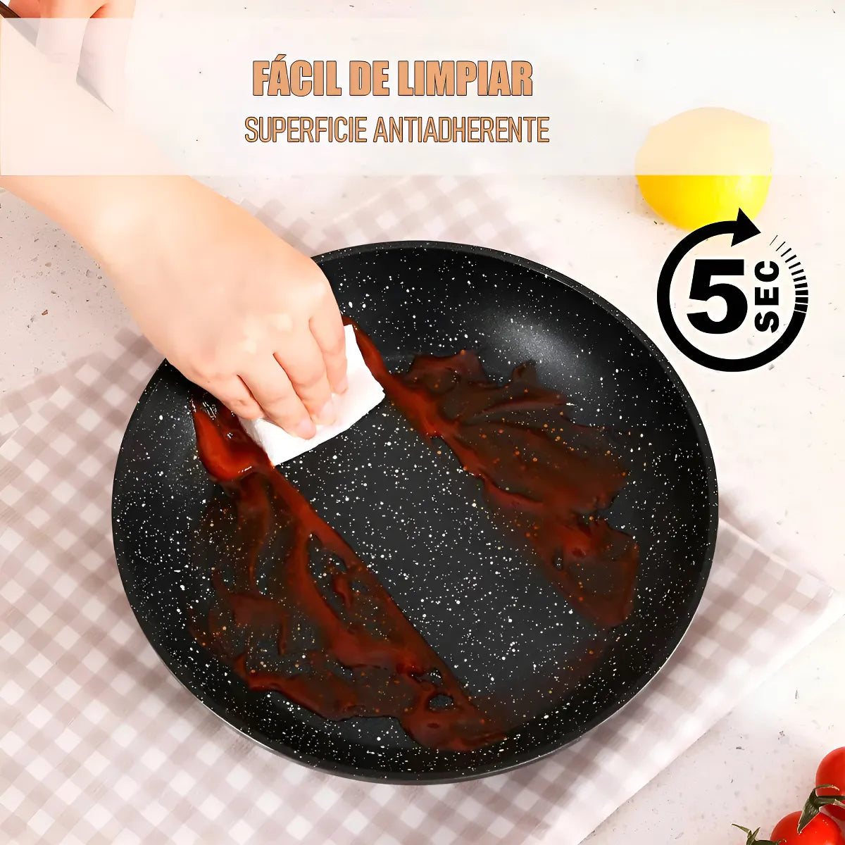 Bateria Cocina Ollas 11 Piezas Panelux Antiadherente Cereza Cereza