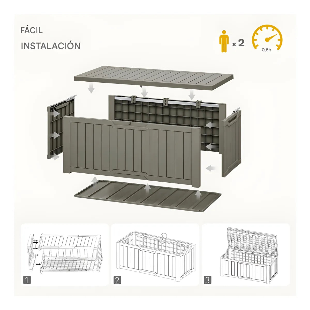 Caja Baul Organizador 270 Lts