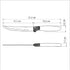Cuchillos Marmicoc Para Asado Cocina Set 4 Piezas Acero Inox Negro