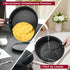 Batería De Cocina 8 Pzas Panelux Antiadherente Granito Negro Negro