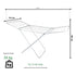 Tendedero Colgador 1.74m Mor Plegable Organizador Blanco Blanco