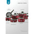 Bateria Cocina Ollas 11 Piezas Panelux Antiadherente Cereza Cereza