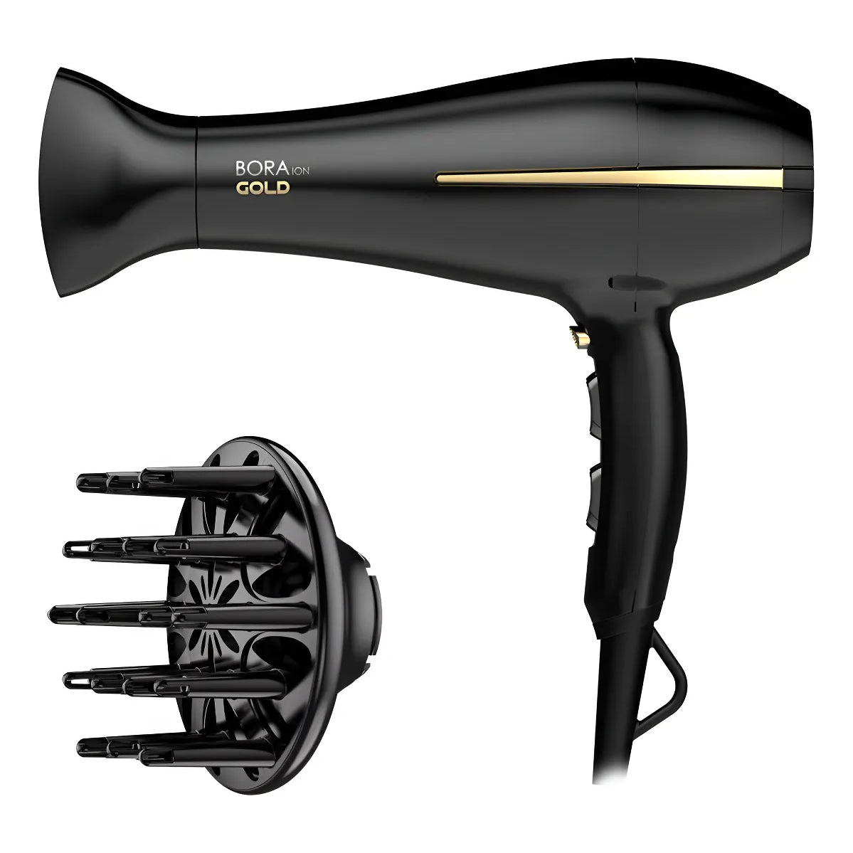Secador Ga.ma Italy Ceramic Ion Bora Gold Negro 2200w