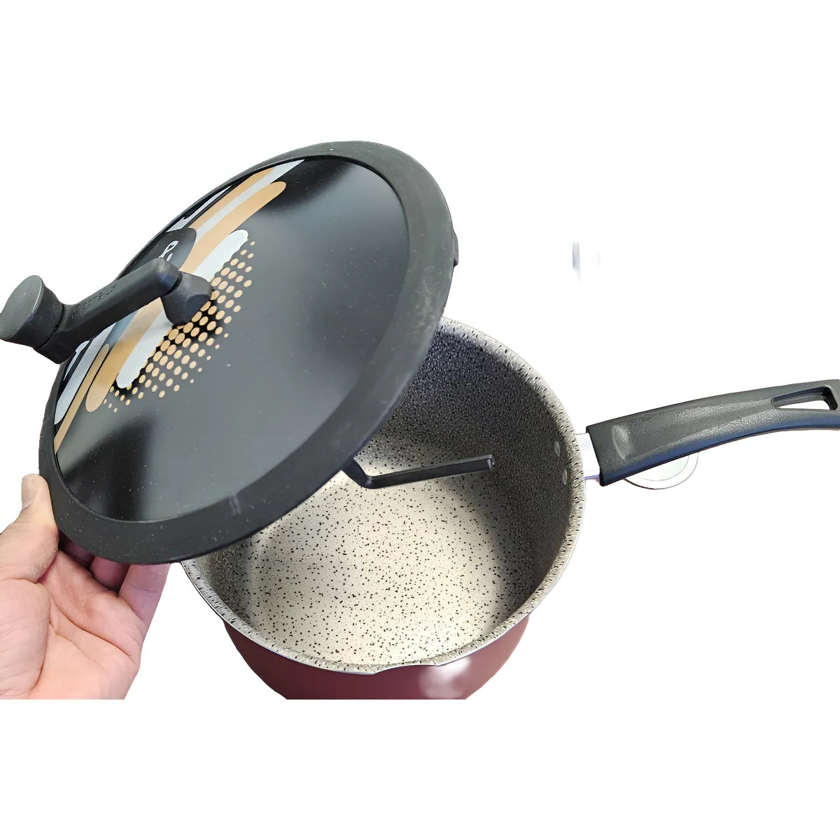 Olla De Cabritas Panelux 4.7 L Antiadherente Color Cereza