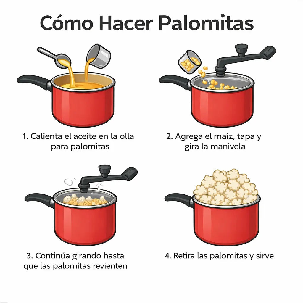 Olla De Cabritas Palomitas Panelux 3.5 Litros Antiadherente