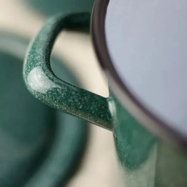 Olla Alta Fondo Fantuzzi 24cm Acero Vitrificado Color Verde