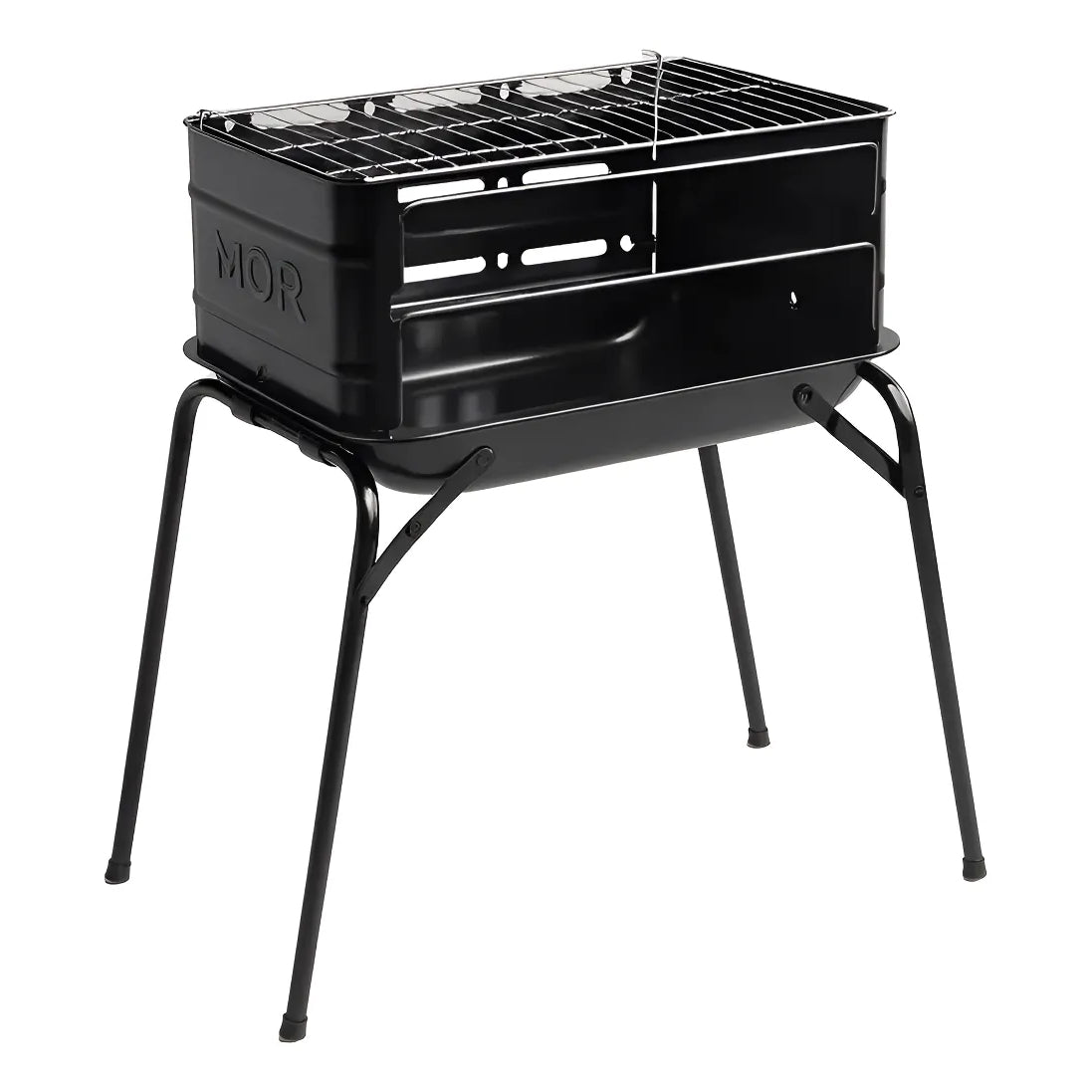 Parrilla Portatil A Carbon Montana Mor Plegable Asado