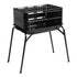 Parrilla Portatil A Carbon Montana Mor Plegable Asado