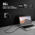 Cargador Carga Rápida 65w Master G Con Cable Usb-c Negro