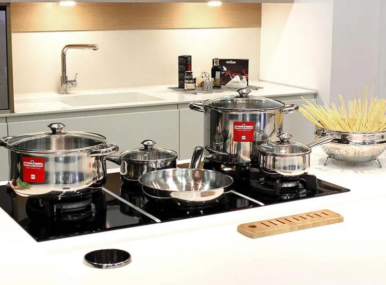 Bateria De Cocina Magefesa Vesta 10 Piezas Acero Inoxidable