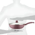 Wok Sarten Marmicoc Antiadherente 28cm Con Tapa Granate Bordó