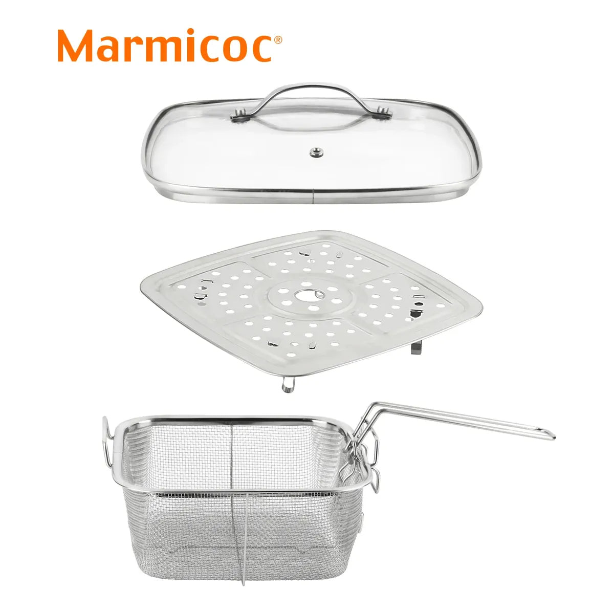 Sarten Multiusos Marmicoc 24 Cm Olla Freidora Antiadherente