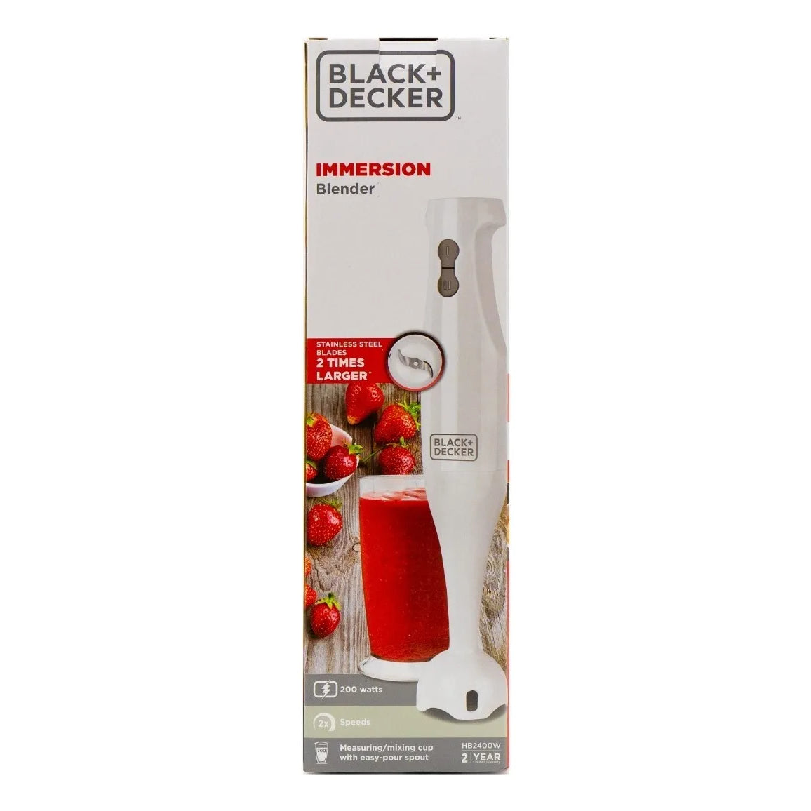 Licuadora De Mano Black+decker Hb2400 Color Blanco 200w