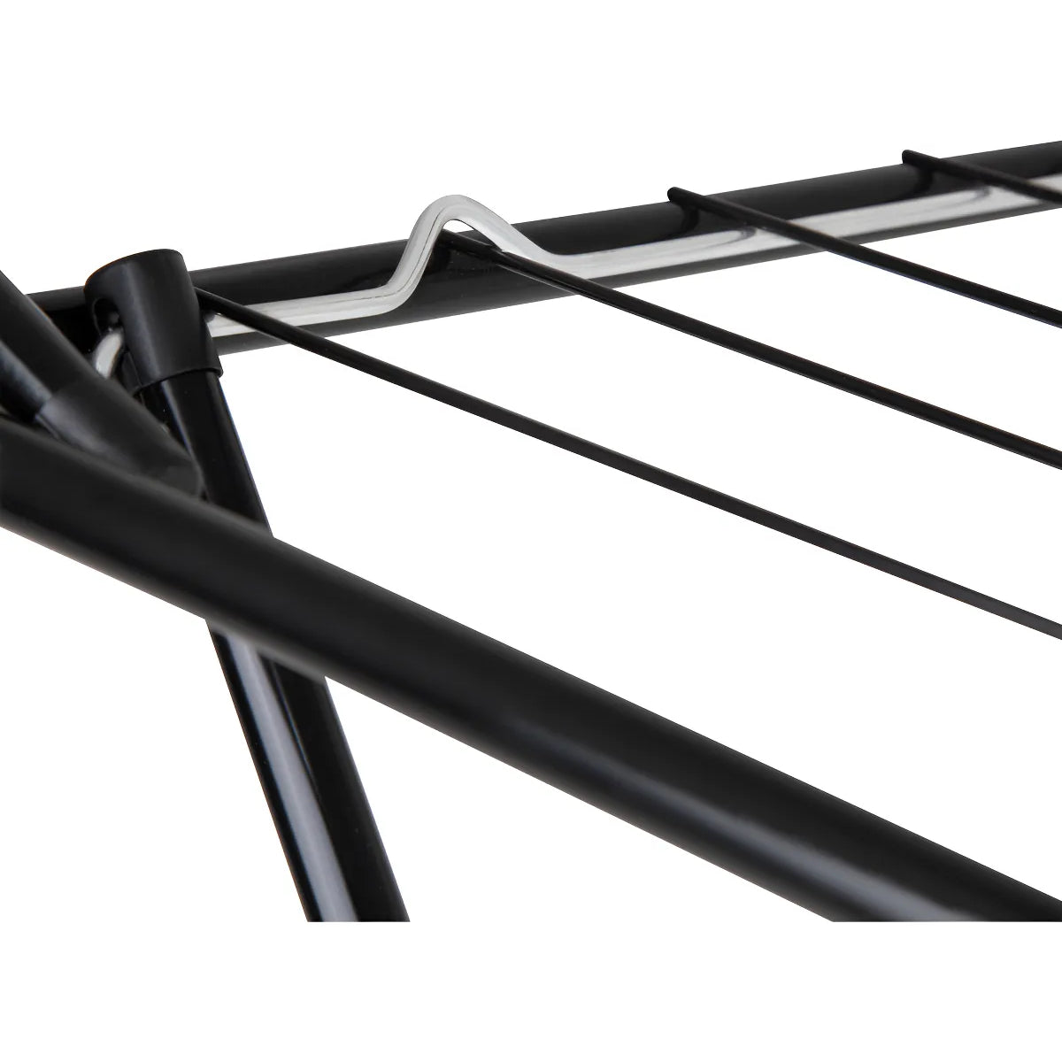 Tendedero Colgador De Ropa 1.44m Plegable Mor Color Negro