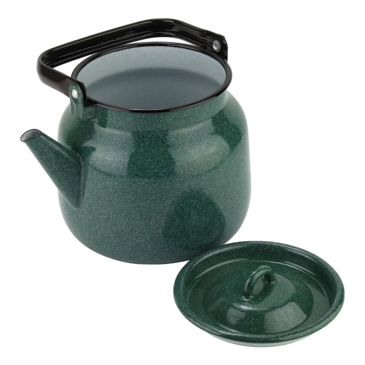 Tetera Fantuzzi 3.5 L Fundo Acero Acabado Esmaltado Verde