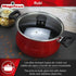 Bateria De Cocina Ollas Magefesa 7 Piezas Rubi Antiadherente