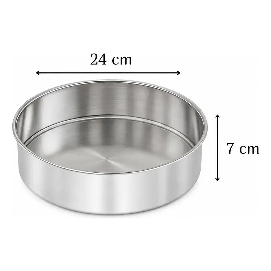 Molde Aluminio Para Tortas Queque Panelux Redondo 24cm