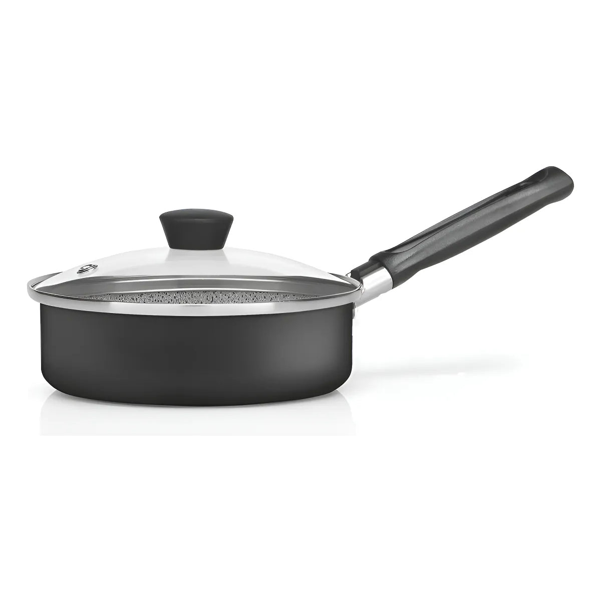 Sarten Para Huevo 14cm Panelux Tapa Granito Antiadherente Negro
