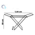 Tendedero Colgador De Ropa 1.44m Plegable Mor Color Negro