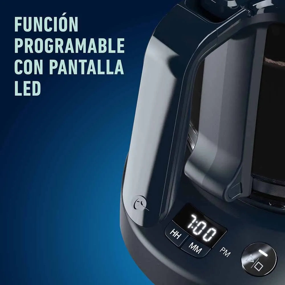 Cafetera Oster® 12 Tazas Programable Negra Con Auto Apaga Negro