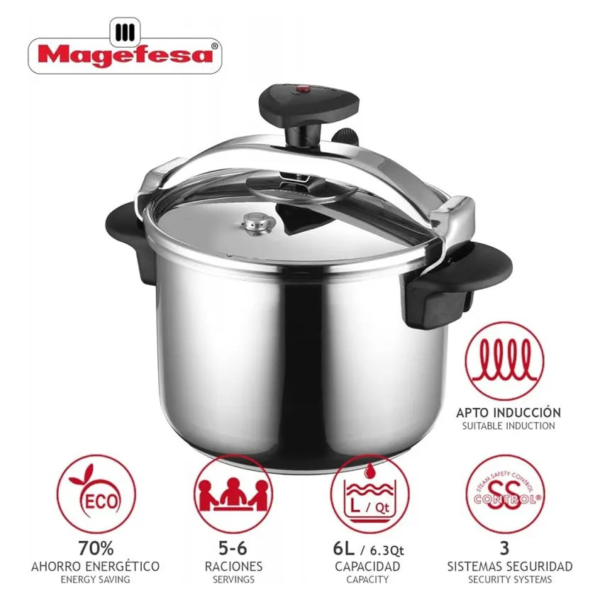 Olla A Presión Magefesa® Star 6 Lts