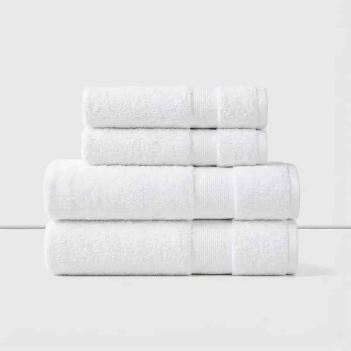 Toallas De Baño Juego 4 Unidades Cannon 400gr 100% Algodon Blanco