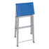 Escalera Banqueta Taburete 3 Peldaños Mor Plegable Aluminio Plateado