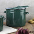 Olla Alta Fondo Fantuzzi 24cm Acero Vitrificado Color Verde