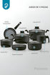 Bateria Cocina 11 Piezas Granito Antiadherente Panelux Negro Negro