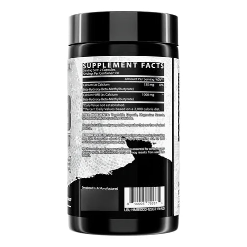 Hmb 1000 120 Capsulas Nutrex Fuerza Musculo Aminoacido Sin Sabor