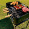 Parrilla A Carbon Plegable Movil Mor Araguaia 72x44cm Acero