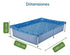 Piscina Rectangular 1000 Litros Mor Portatil