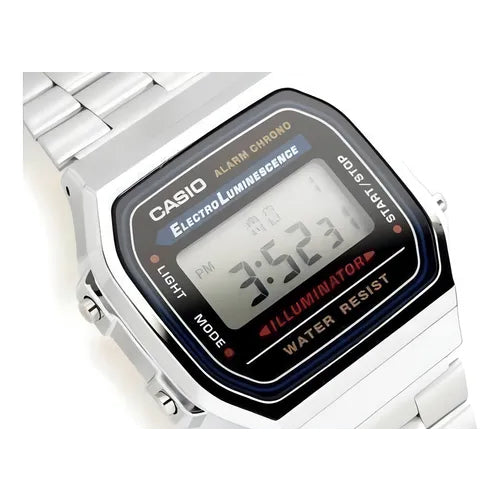 Reloj Casio Youth Vintage A168wa-1 Plateado Digital