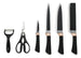 Set Cuchillos Rolling Wayu Color Negro