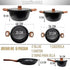 Bateria De Cocina Ollas Keep 7 Piezas Antiadherente Granito