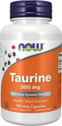 Taurine 500 Mg 100 Caps - Now Foods