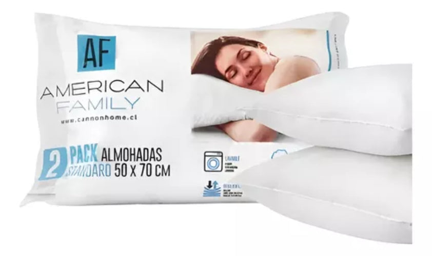 Almohadas Cannon American Family Kit Pack De 2 Unidades