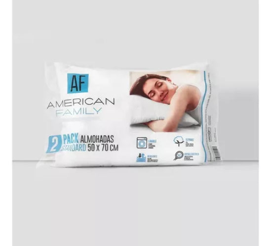 Almohadas Cannon American Family 50x70cm Pack Set 4 Unidades