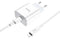 Cargador Pd Para iPhone 20w Hoco + Cable Lightning Blanco