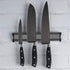 Set Cuchillo + Block Magnético Wayu Color Plateado-negro