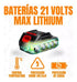 Llave De Impacto + 2 Baterías/maletín/accesorios Rojo Lernen 21v