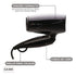Secador GA.MA Eolic Mini Negro 1600w Plegable Ion Negro