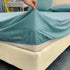 Juego De Sabanas 2 Plazas Premium 200hilos 200x150cm 4piezas Celeste Liso