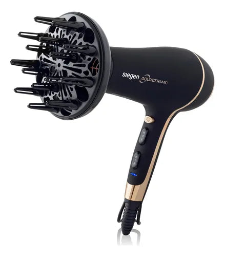 Secador De Pelo Siegen Sg-3035 Color Negro