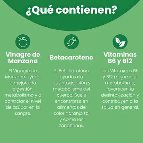 Vinagre De Manzana Eterna Nutrition 60 Gummies, Gluten Free/vegana/sin Azucar